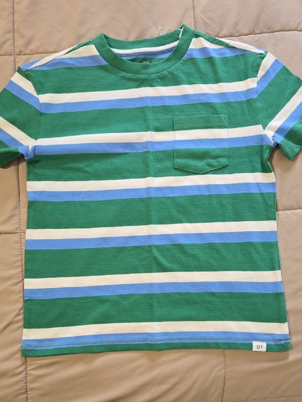 GAP Kids  Striped Short-Sleeve Pocket Tee